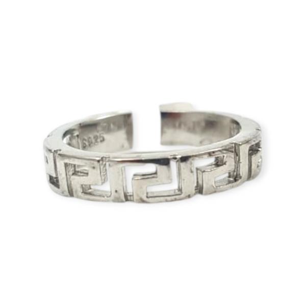 925 Sterling Silver Band with Versace Design